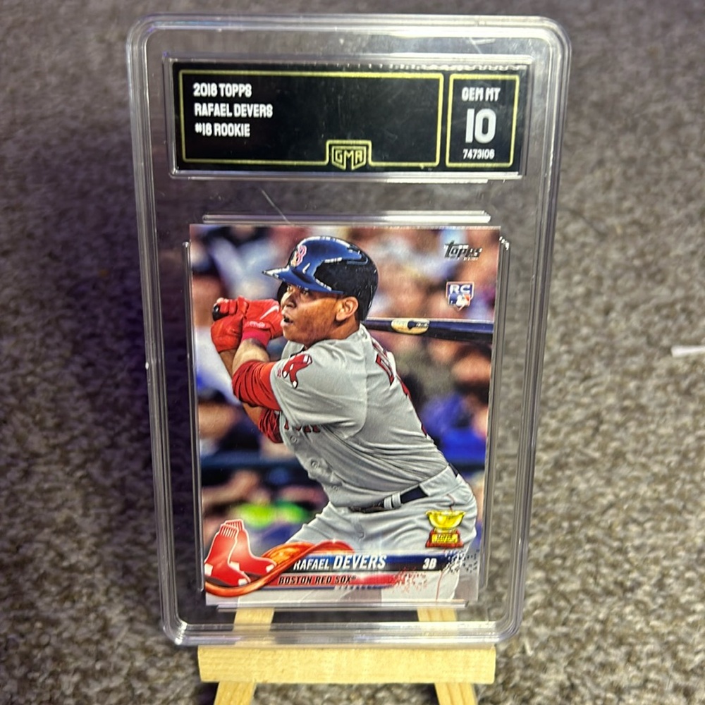 Rafael Devers Topps MLB Rookie Card #18 Boston Red Sox’s Gem Mint 10